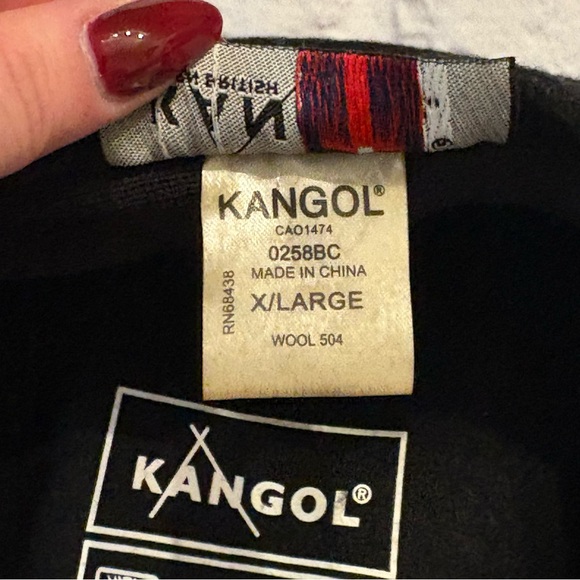 Kangol “Wool 504” black 100% pure new wool flat cap hat (XL) - Picture 6 of 7